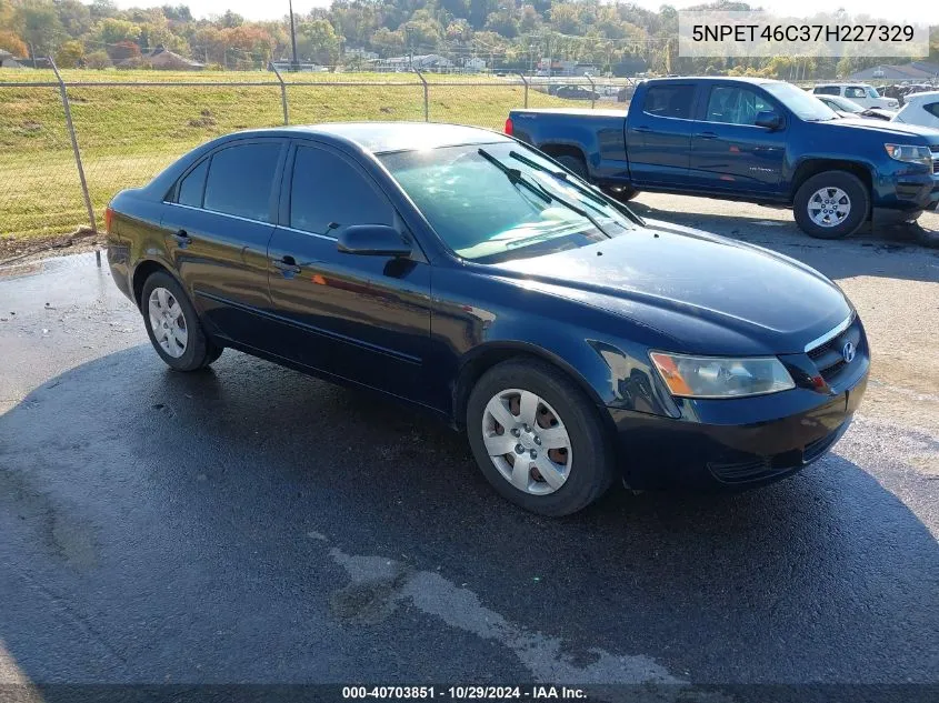 2007 Hyundai Sonata Gls VIN: 5NPET46C37H227329 Lot: 40703851