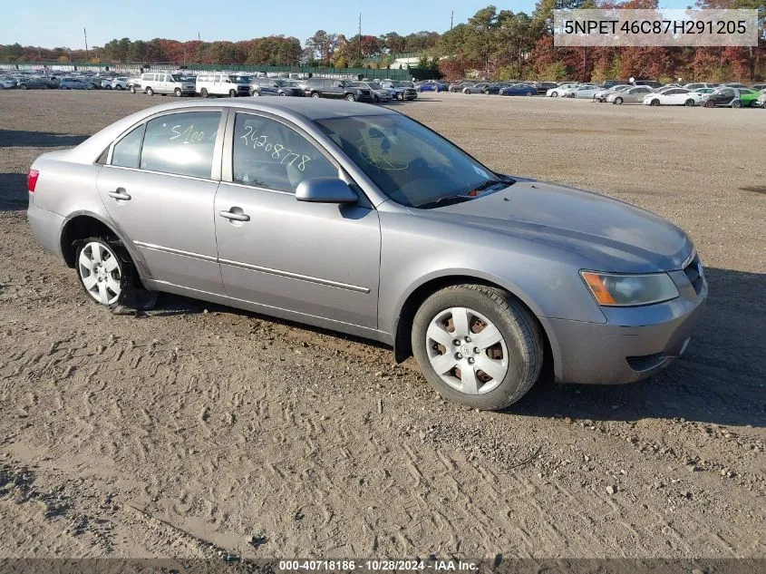 2007 Hyundai Sonata Gls VIN: 5NPET46C87H291205 Lot: 40718186