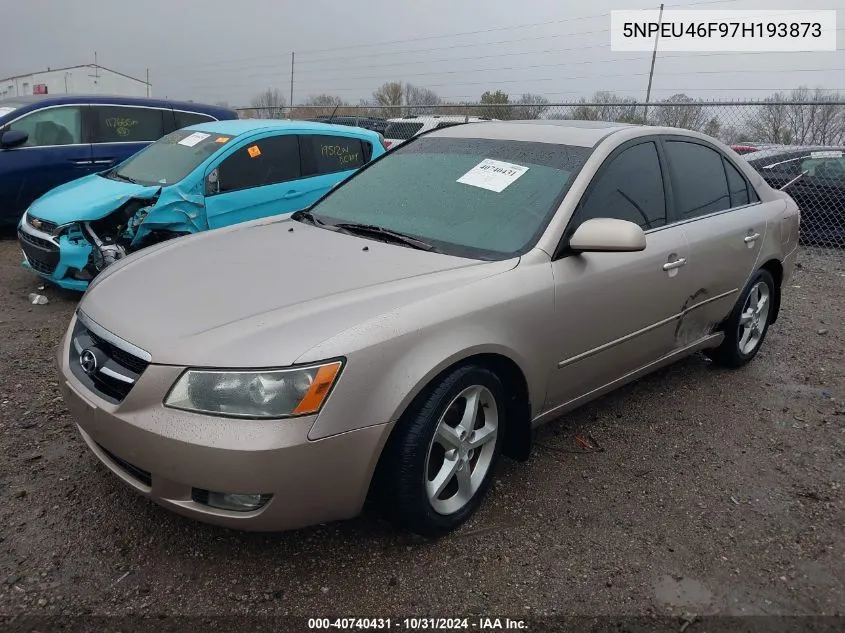 2007 Hyundai Sonata Limited/Se V6 VIN: 5NPEU46F97H193873 Lot: 40740431