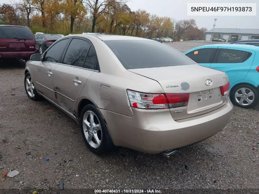 2007 Hyundai Sonata Limited/Se V6 VIN: 5NPEU46F97H193873 Lot: 40740431