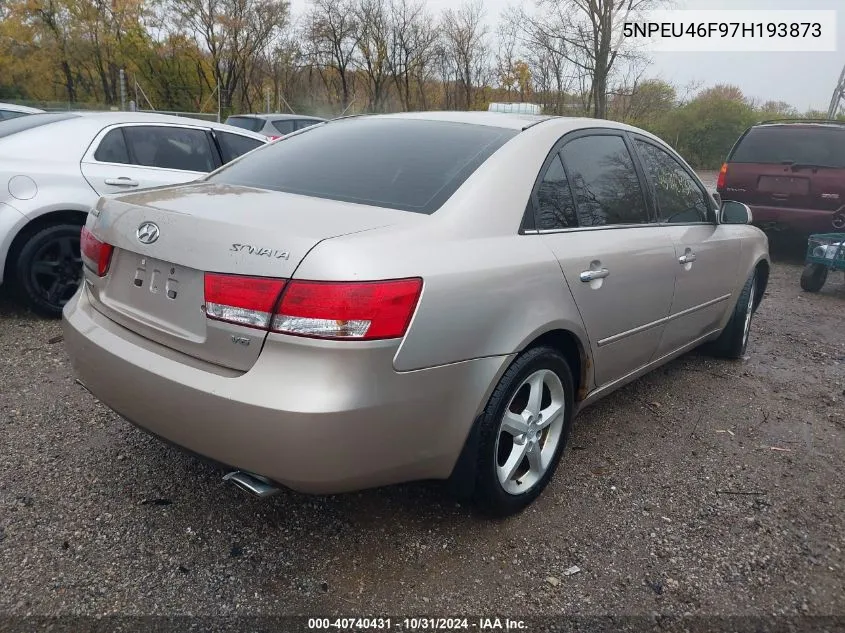 2007 Hyundai Sonata Limited/Se V6 VIN: 5NPEU46F97H193873 Lot: 40740431