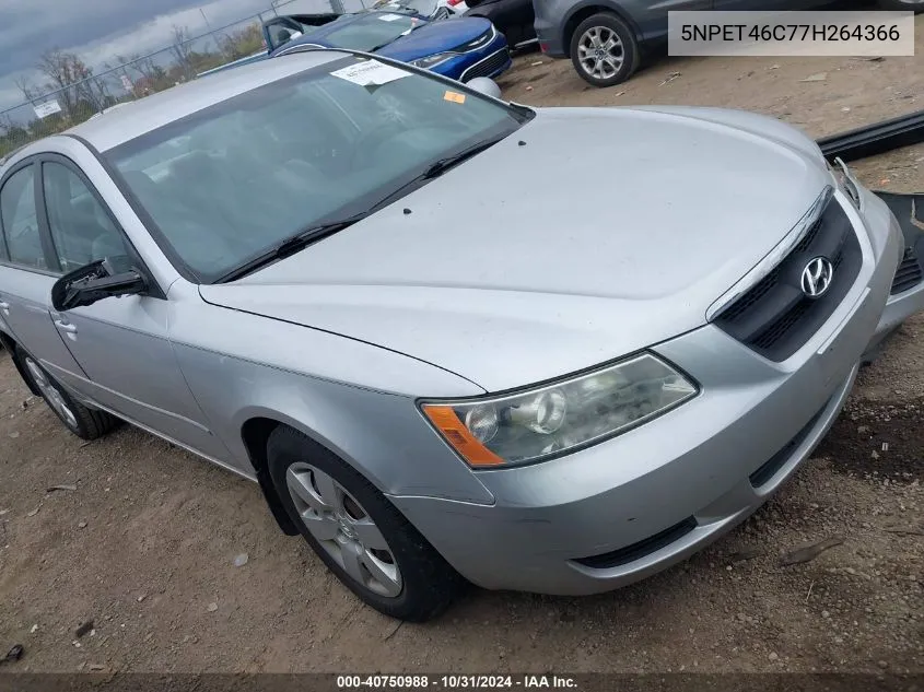 2007 Hyundai Sonata Gls VIN: 5NPET46C77H264366 Lot: 40750988