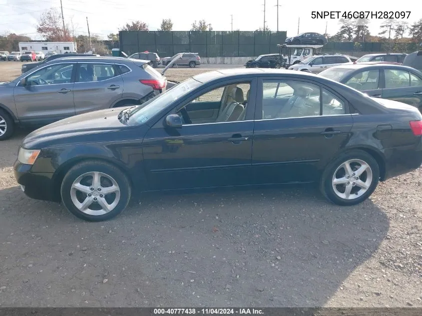 2007 Hyundai Sonata Gls VIN: 5NPET46C87H282097 Lot: 40777438