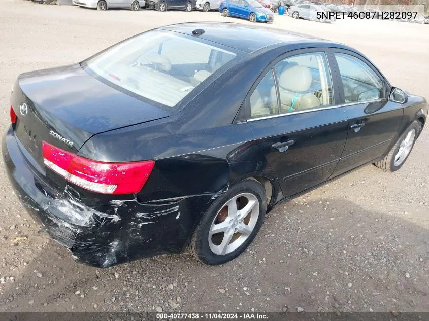 2007 Hyundai Sonata Gls VIN: 5NPET46C87H282097 Lot: 40777438