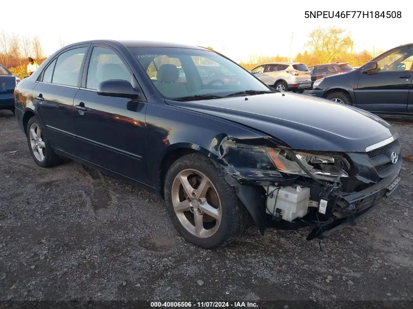 2007 Hyundai Sonata Limited/Se V6 VIN: 5NPEU46F77H184508 Lot: 40806506