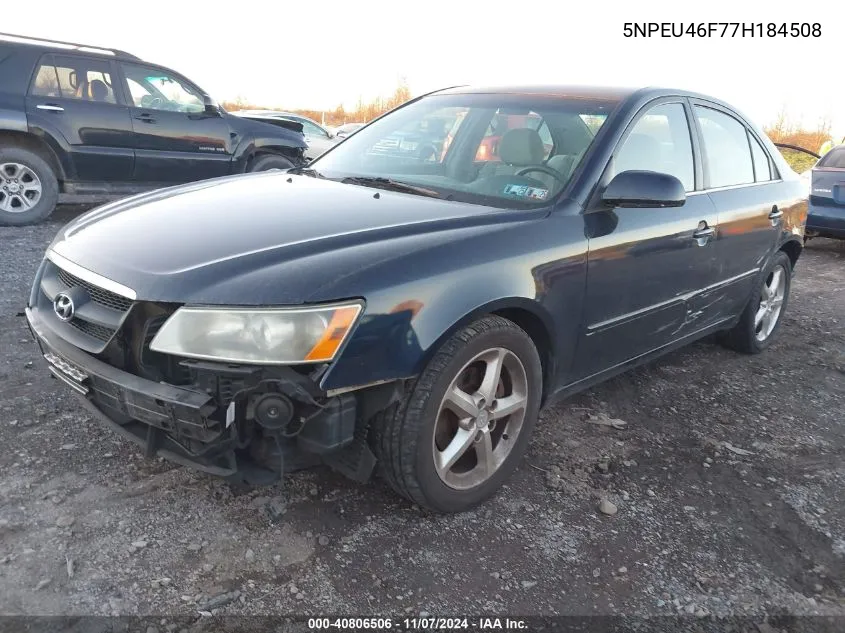 2007 Hyundai Sonata Limited/Se V6 VIN: 5NPEU46F77H184508 Lot: 40806506