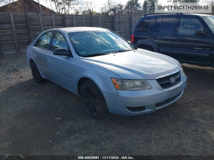 2007 Hyundai Sonata Gls VIN: 5NPET46C17H293653 Lot: 40820991