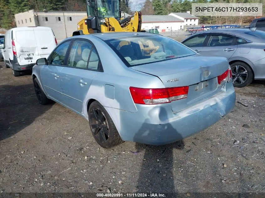 2007 Hyundai Sonata Gls VIN: 5NPET46C17H293653 Lot: 40820991