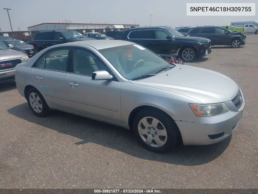 5NPET46C18H309755 2008 Hyundai Sonata Gls