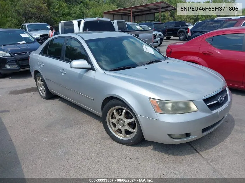 2008 Hyundai Sonata Limited V6/Se V6 VIN: 5NPEU46F68H371806 Lot: 39999557