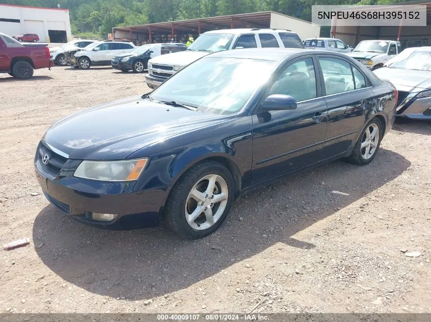 5NPEU46S68H395152 2008 Hyundai Sonata