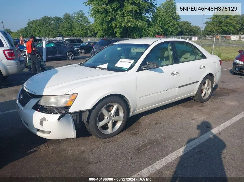 5NPEU46F48H376129 2008 Hyundai Sonata Limited V6/Se V6