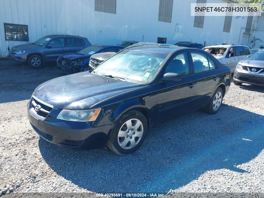 2008 Hyundai Sonata Gls VIN: 5NPET46C78H301563 Lot: 40295691