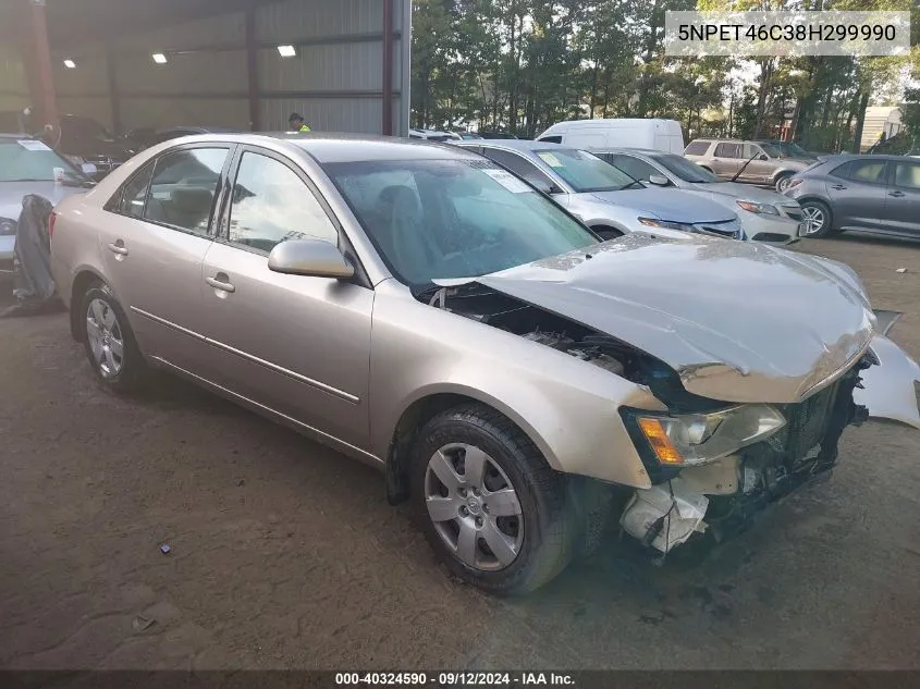 2008 Hyundai Sonata Gls VIN: 5NPET46C38H299990 Lot: 40324590