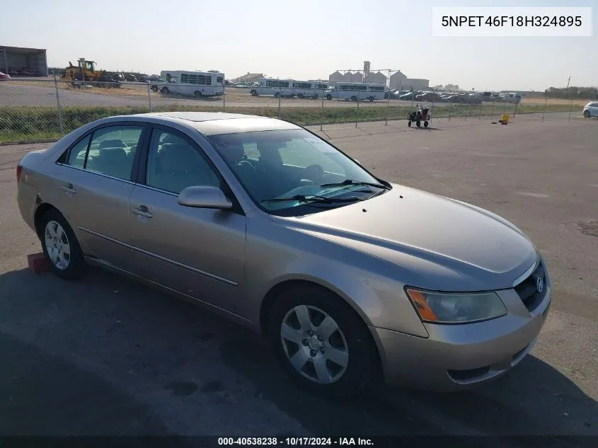 5NPET46F18H324895 2008 Hyundai Sonata Gls V6