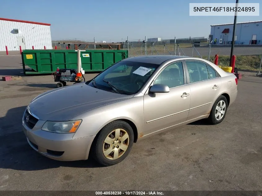 5NPET46F18H324895 2008 Hyundai Sonata Gls V6