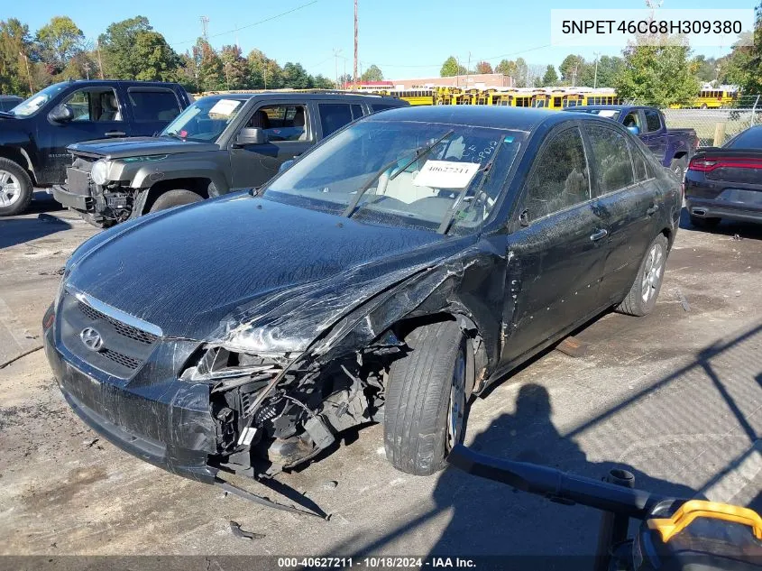 5NPET46C68H309380 2008 Hyundai Sonata Gls