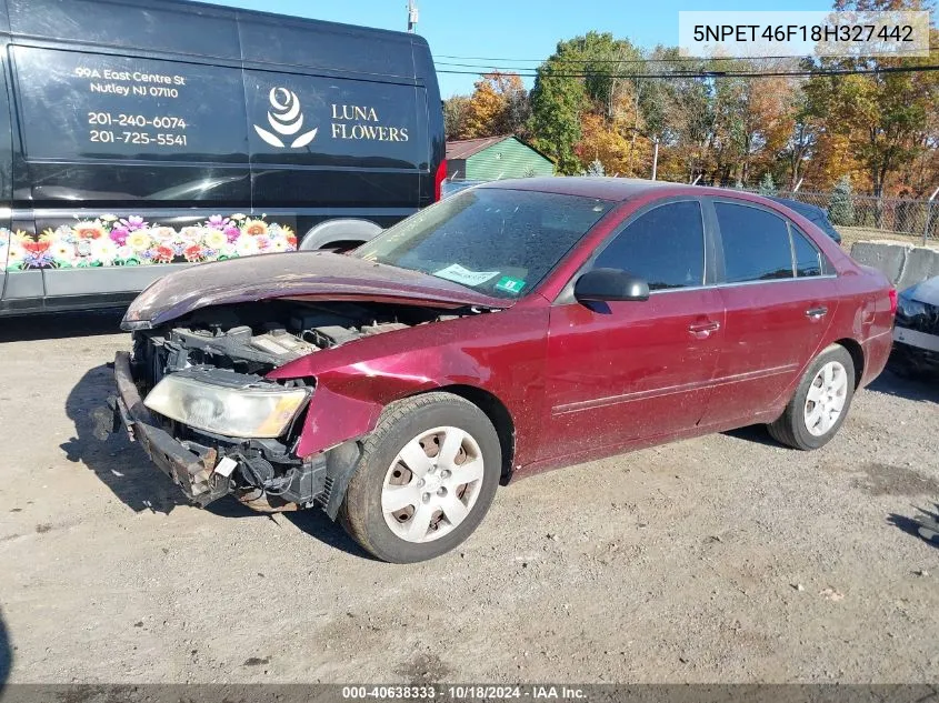 5NPET46F18H327442 2008 Hyundai Sonata Gls V6