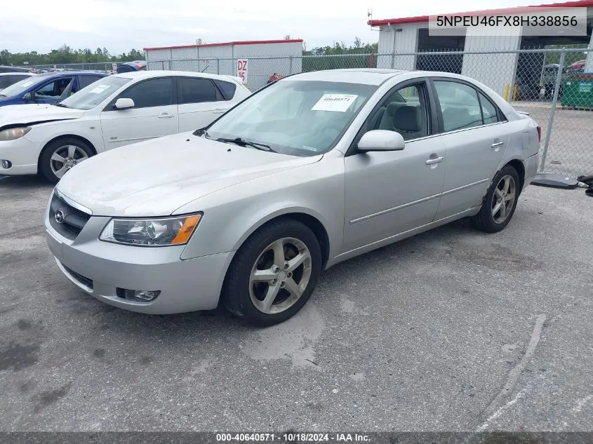 2008 Hyundai Sonata Limited V6/Se V6 VIN: 5NPEU46FX8H338856 Lot: 40640571