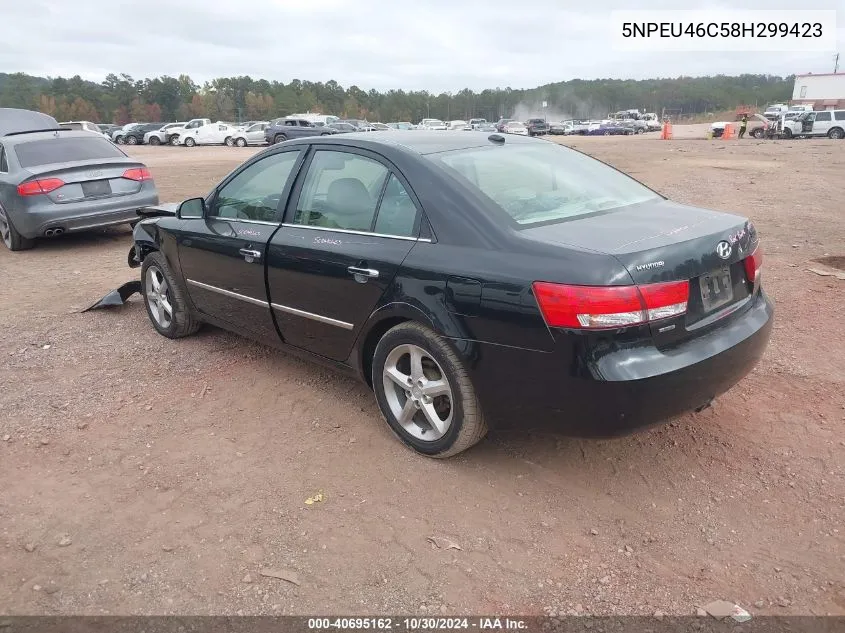 5NPEU46C58H299423 2008 Hyundai Sonata Limited/Se