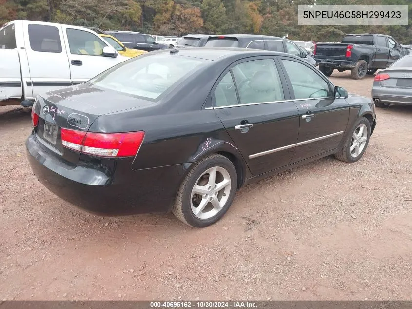 5NPEU46C58H299423 2008 Hyundai Sonata Limited/Se