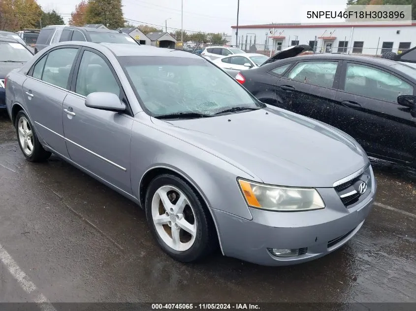 2008 Hyundai Sonata Limited V6/Se V6 VIN: 5NPEU46F18H303896 Lot: 40745065