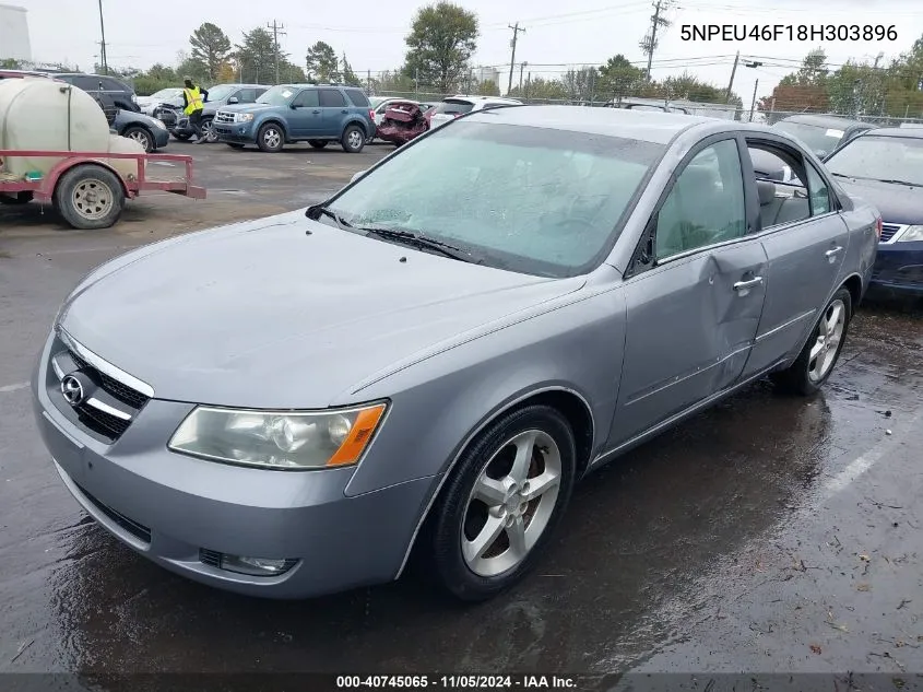 2008 Hyundai Sonata Limited V6/Se V6 VIN: 5NPEU46F18H303896 Lot: 40745065