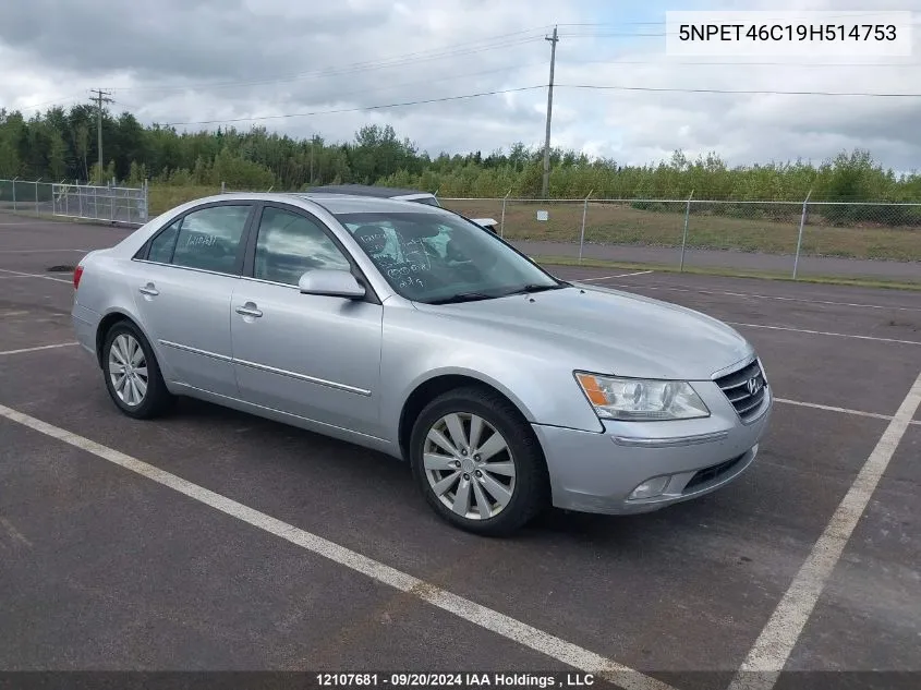 2009 Hyundai Sonata VIN: 5NPET46C19H514753 Lot: 12107681