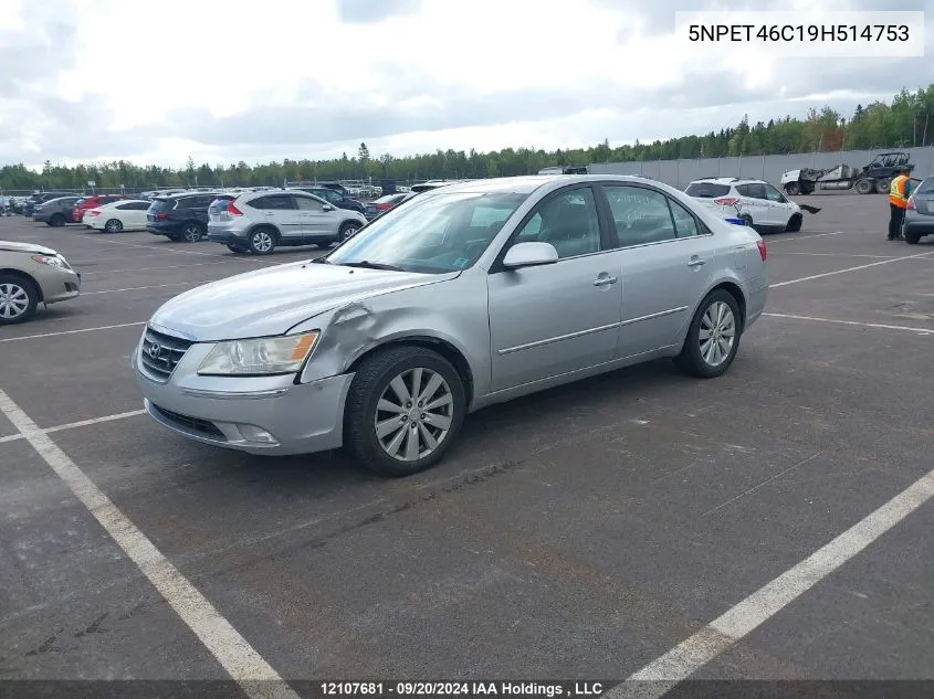 2009 Hyundai Sonata VIN: 5NPET46C19H514753 Lot: 12107681