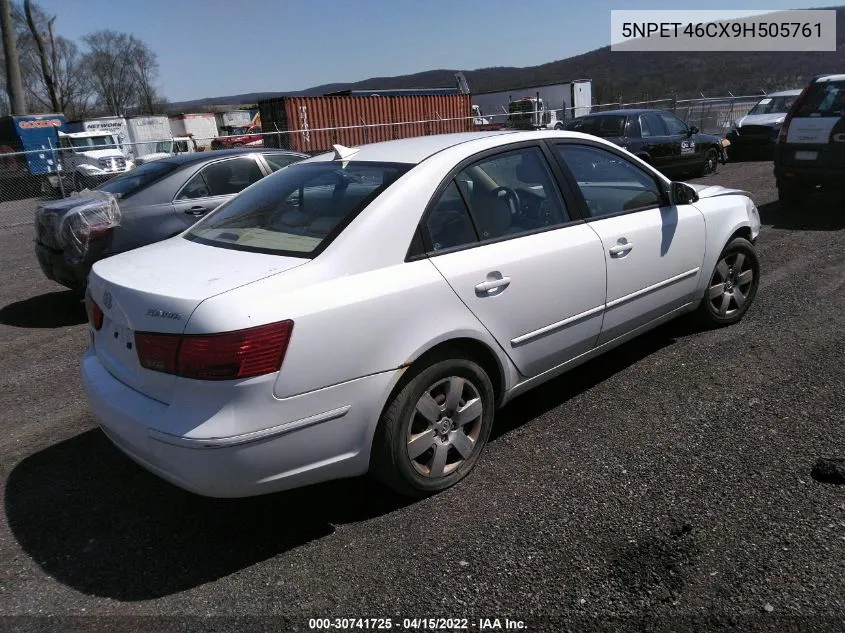 2009 Hyundai Sonata Gls VIN: 5NPET46CX9H505761 Lot: 30741725