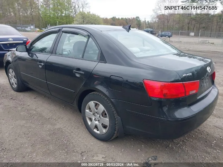 5NPET46C19H547686 2009 Hyundai Sonata Gls