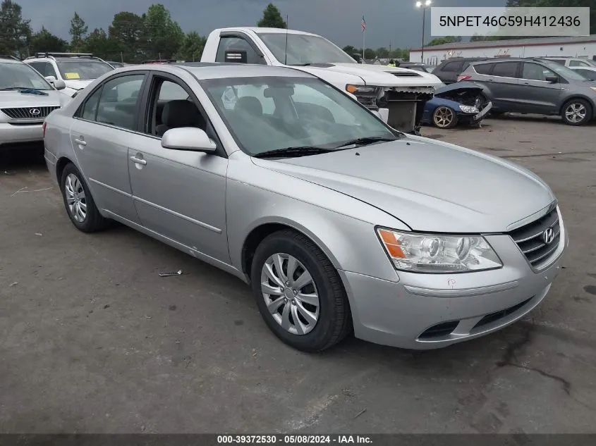 2009 Hyundai Sonata Gls VIN: 5NPET46C59H412436 Lot: 39372530