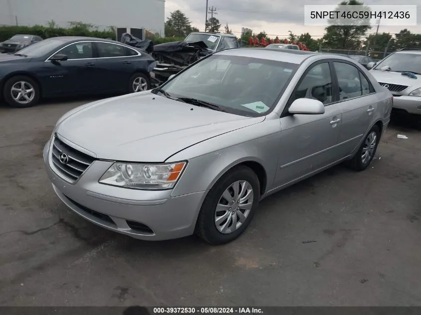 2009 Hyundai Sonata Gls VIN: 5NPET46C59H412436 Lot: 39372530