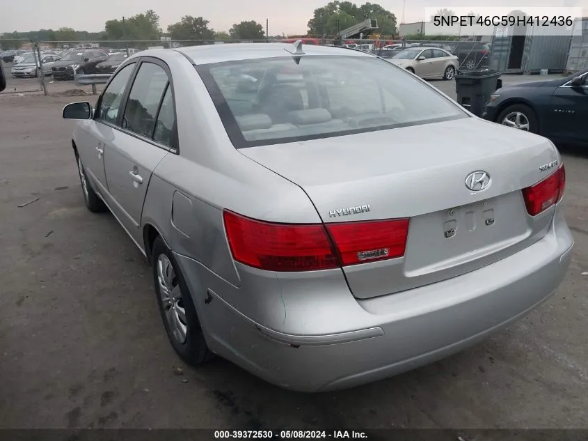 5NPET46C59H412436 2009 Hyundai Sonata Gls