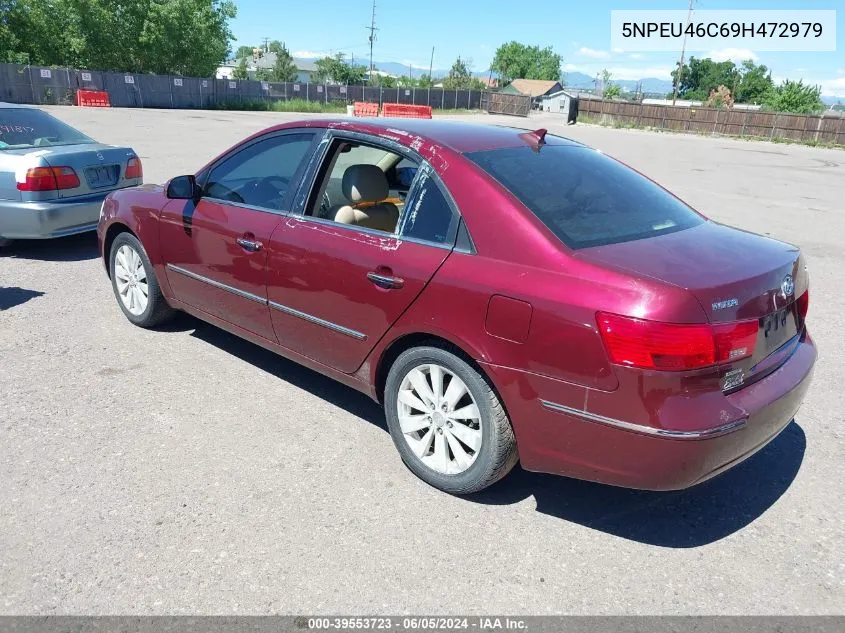 2009 Hyundai Sonata Limited VIN: 5NPEU46C69H472979 Lot: 39553723