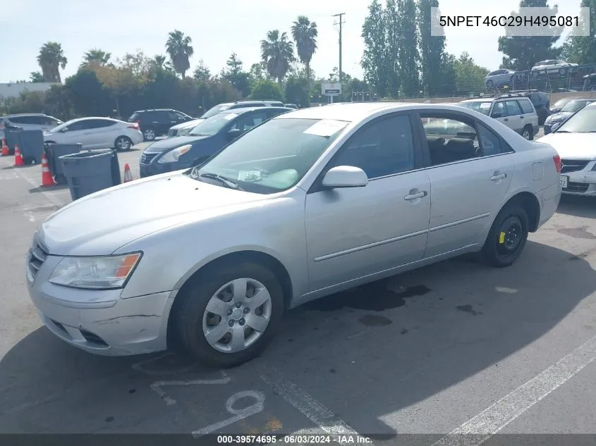 2009 Hyundai Sonata Gls VIN: 5NPET46C29H495081 Lot: 39574695