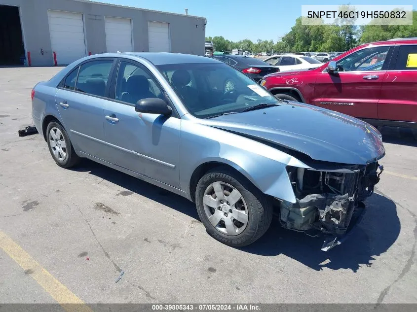 2009 Hyundai Sonata Gls VIN: 5NPET46C19H550832 Lot: 39805343