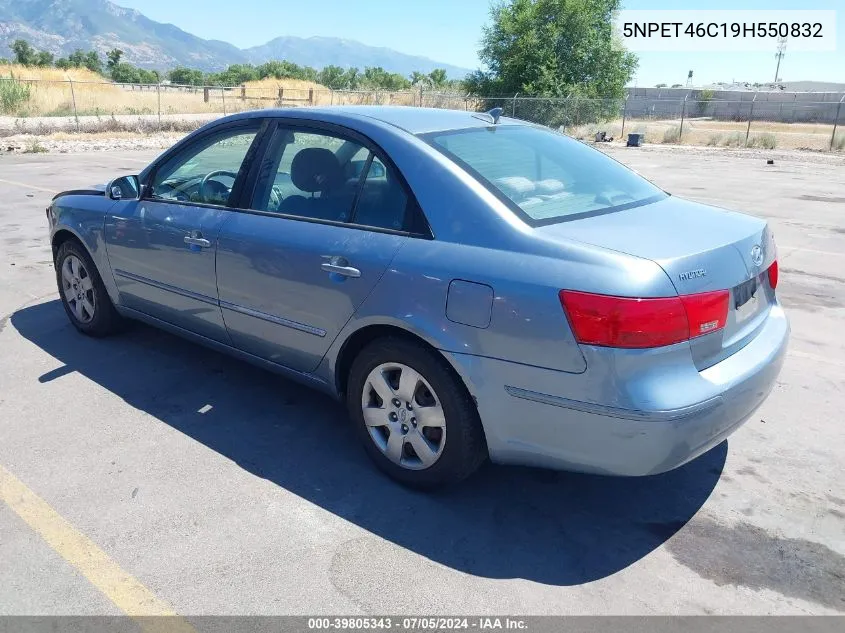 2009 Hyundai Sonata Gls VIN: 5NPET46C19H550832 Lot: 39805343