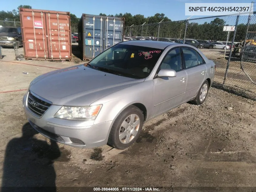 2009 Hyundai Sonata Gls VIN: 5NPET46C29H542397 Lot: 39844005