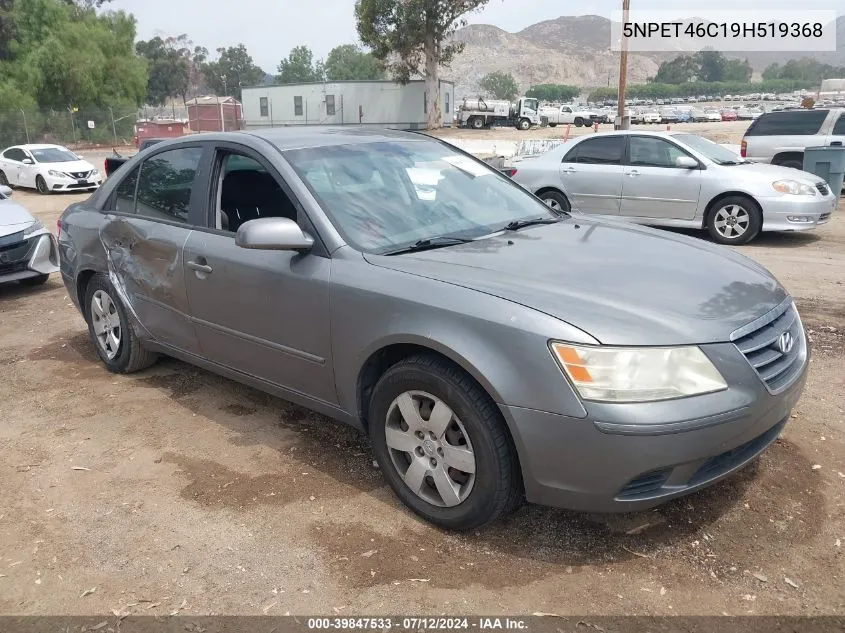 2009 Hyundai Sonata Gls VIN: 5NPET46C19H519368 Lot: 39847533