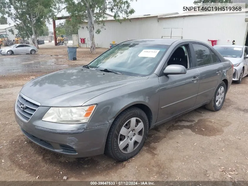 2009 Hyundai Sonata Gls VIN: 5NPET46C19H519368 Lot: 39847533