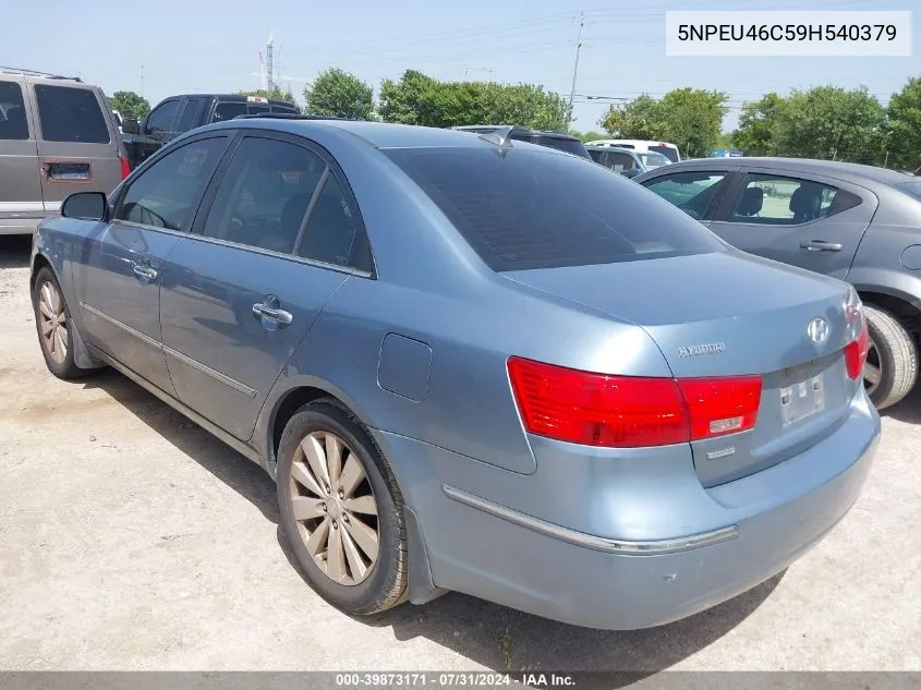 2009 Hyundai Sonata Limited VIN: 5NPEU46C59H540379 Lot: 39873171