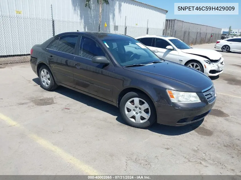 2009 Hyundai Sonata Gls VIN: 5NPET46C59H429009 Lot: 40002065