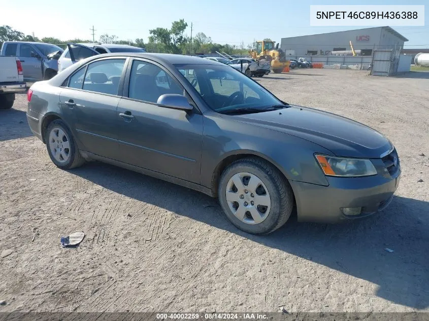 5NPET46C89H436388 2009 Hyundai Sonata Gls