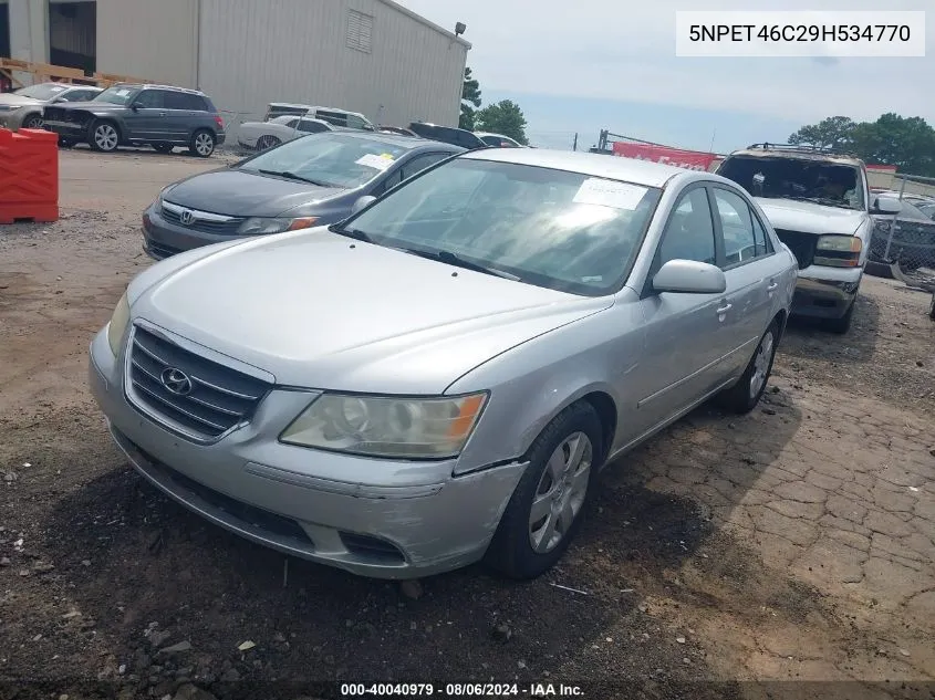 2009 Hyundai Sonata Gls VIN: 5NPET46C29H534770 Lot: 40040979