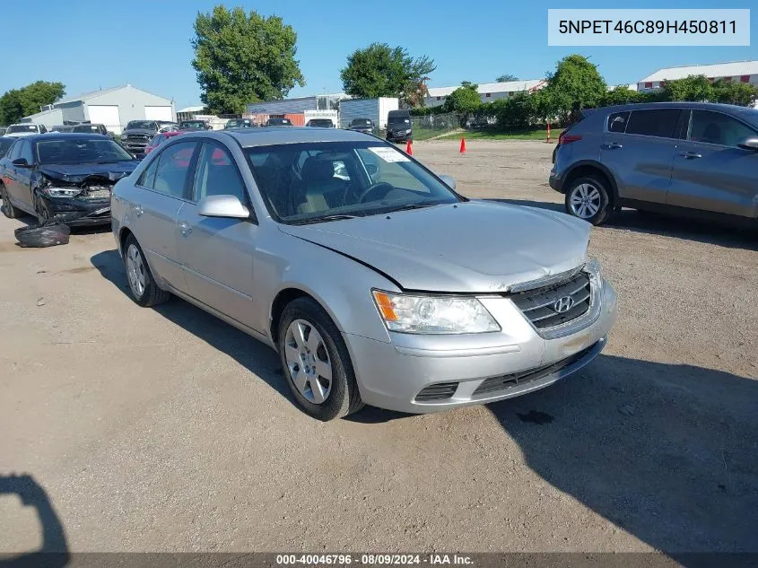 2009 Hyundai Sonata Gls VIN: 5NPET46C89H450811 Lot: 40046796