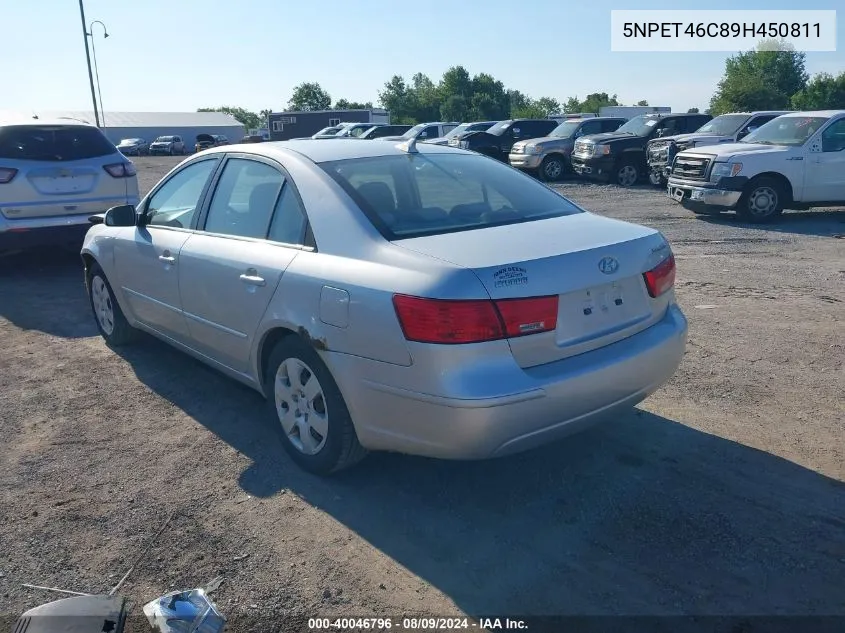 5NPET46C89H450811 2009 Hyundai Sonata Gls