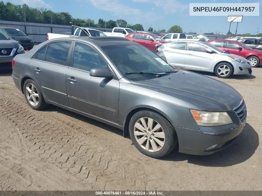 2009 Hyundai Sonata Limited V6 VIN: 5NPEU46F09H447957 Lot: 40076461