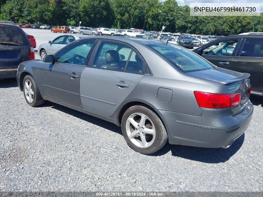 5NPEU46F99H461730 2009 Hyundai Sonata Se V6