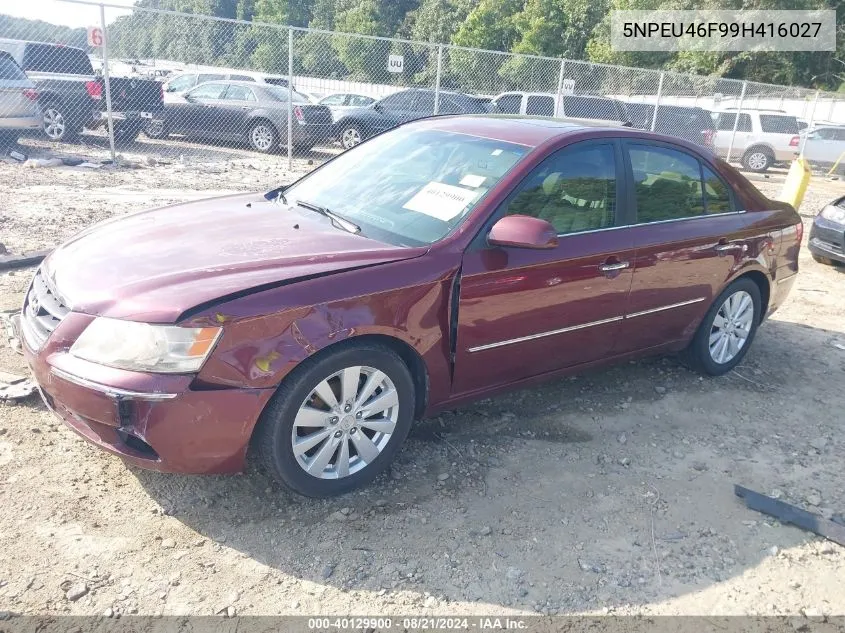 2009 Hyundai Sonata Limited V6 VIN: 5NPEU46F99H416027 Lot: 40129900